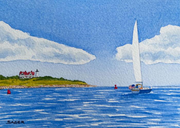 Leaving Woods Hole by Scott Sager