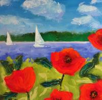 Sailing past the Poppies, MV by Kate Winn