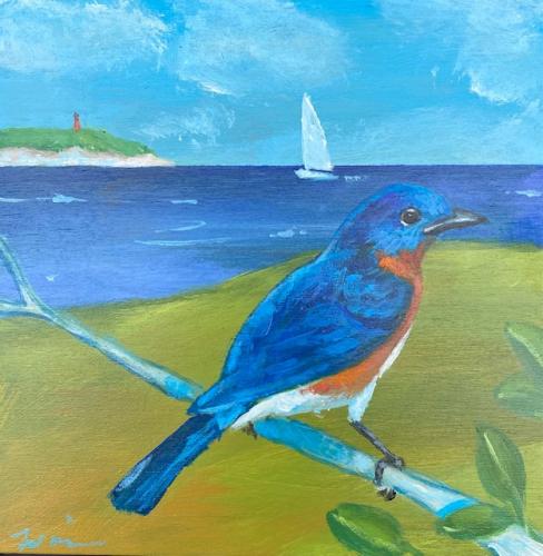 Martha's Vineyard Bluebird by Kate Winn