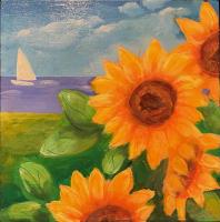 Sun Flowers on the Island, MV by Kate Winn