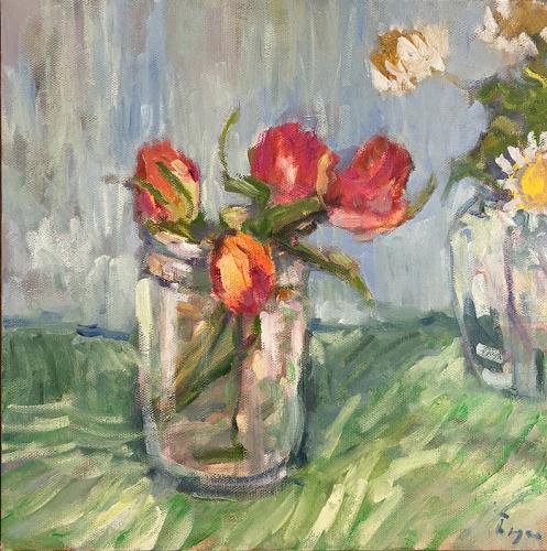 Flowers in a Jar by Traeger di Pietro