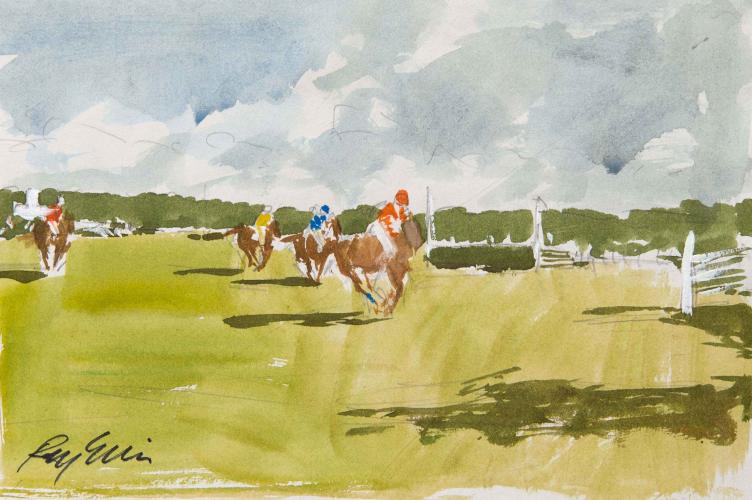 To the Jump, sketch by Ray Ellis