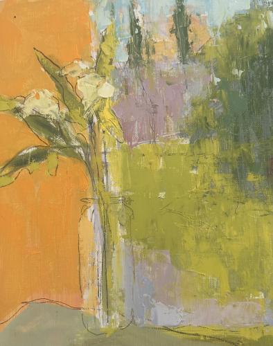 Bouquet in Window by Carol Maguire