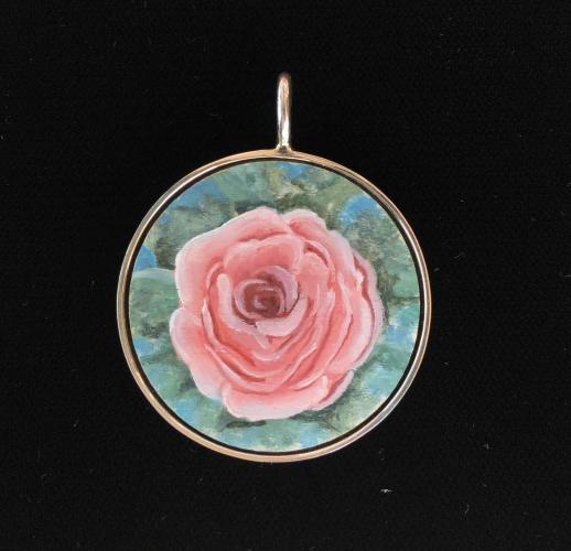 #208 Large Circle- Rose by Nell Mercier