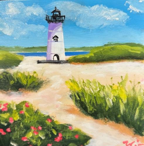 Edgartown Lighthouse in the Morning by Kate Winn